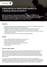 Implementing-an-Azure-cloud-solution-for-a-leading-insurance-platform